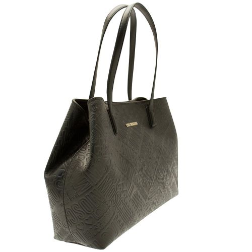 Womens Black Embossed Shopper Bag 72771 by Love Moschino from Hurleys