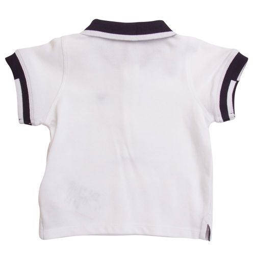 Baby White Small Logo S/s Polo Shirt 6448 by Armani Junior from Hurleys