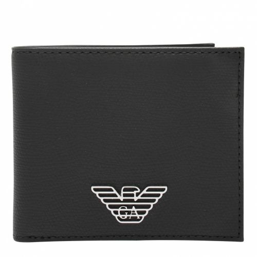 Mens Black Eagle Bifold Coin Wallet 55614 by Emporio Armani from Hurleys
