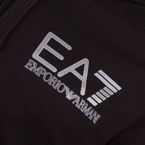 Mens Black Train Visibility Logo Zip Sweat Top 6960 by EA7 from Hurleys