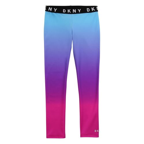 Girls Pink/Blue Ombre Leggings 55836 by DKNY from Hurleys