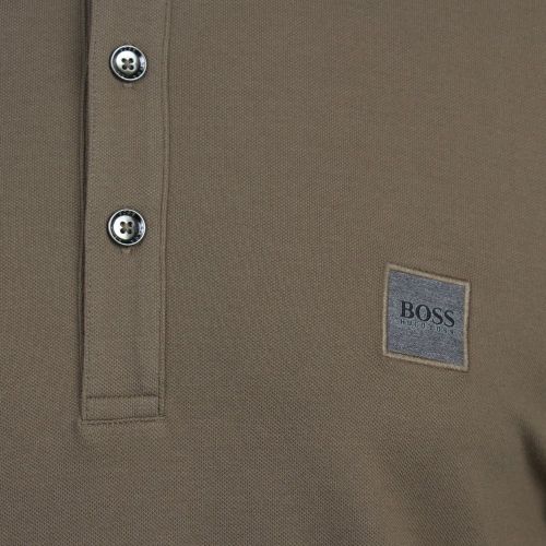 Casual Mens Stone Passerby Slim Fit L/s Polo Shirt 80779 by BOSS from Hurleys