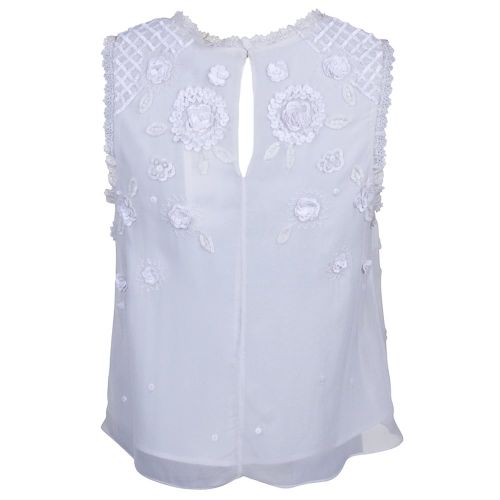 Womens Summer White Dalia Sheer Embroidered Top 9196 by French Connection from Hurleys