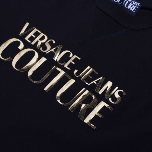 Mens Black Raised Foil Logo Regular Fit S/s T Shirt 51261 by Versace Jeans Couture from Hurleys