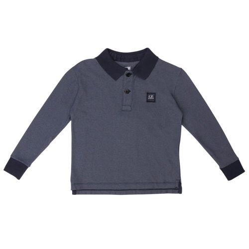 Boys Total Eclipse Contrast Collar L/s Polo Shirt 13613 by C.P. Company Undersixteen from Hurleys