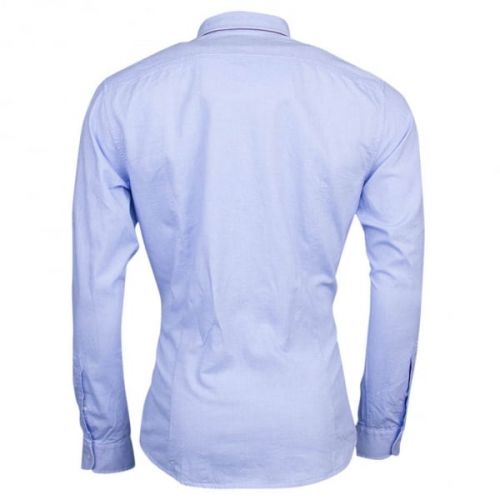 Mens Open Blue Epop Slim Fit L/s Shirt 13000 by BOSS from Hurleys