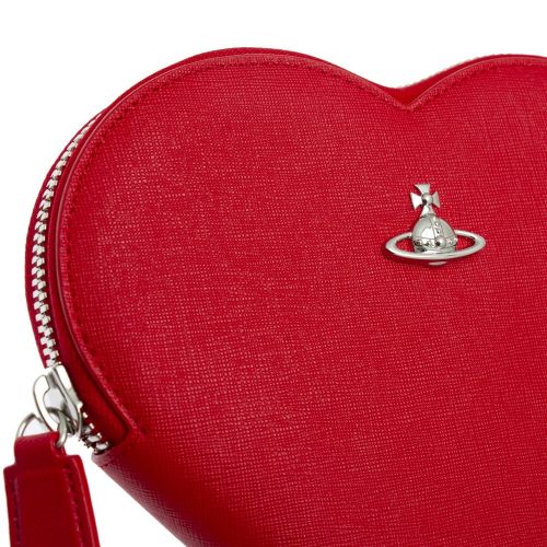 Womens Red New Heart Saffiano Crossbody Bag 54588 by Vivienne Westwood from Hurleys