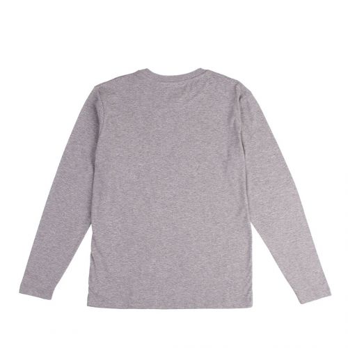 Boys Grey Melange Label Stamp L/s T Shirt 95572 by C.P. Company Undersixteen from Hurleys