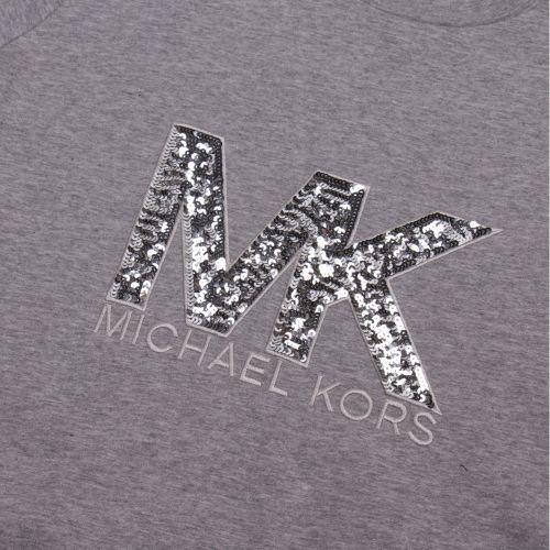 Womens Pearl Heather Sequin Logo S/s T Shirt 52717 by Michael Kors from Hurleys