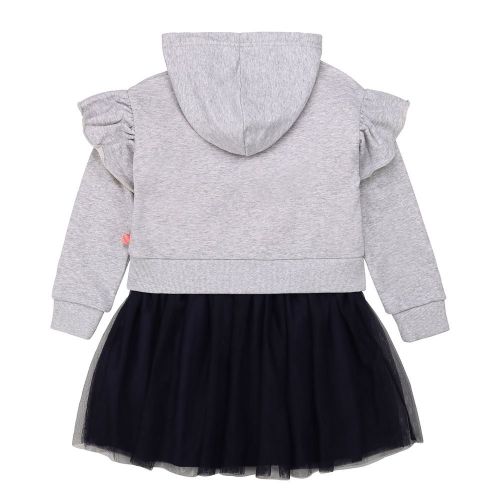 Girls Grey Sweater Net Skirt Dress 78490 by Billieblush from Hurleys