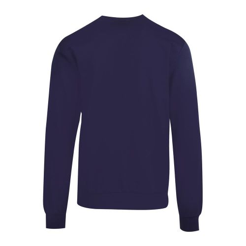 Mens Navy Central Logo Sweat Top 84216 by EA7 from Hurleys