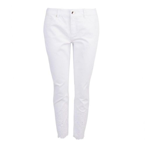Womens White Marriaa Embroidered Hem Skinny Jeans 25827 by Ted Baker from Hurleys