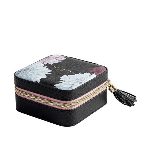 Womens Black Clove Printed Jewellery Case 78429 by Ted Baker from Hurleys