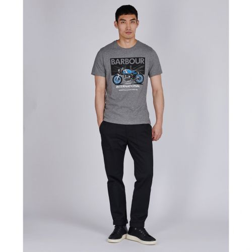 Mens Anthracite Greenwood S/s T Shirt 95671 by Barbour International from Hurleys