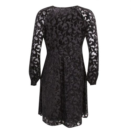 Womens Black Flocked Raglan Sleeve Dress 31133 by Michael Kors from Hurleys