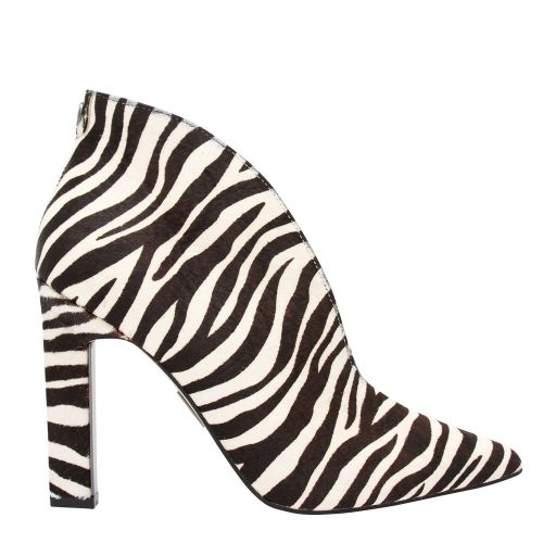 Womens Black Weldi Zebra Heels 44404 by Moda In Pelle from Hurleys