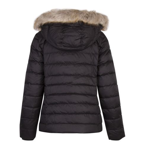 Womens Tommy Black Essential Hooded Down Jacket 50264 by Tommy Jeans from Hurleys