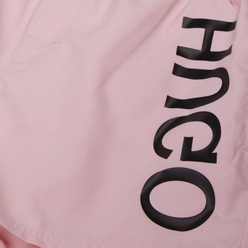 Mens Pale Pink Saba Logo Swim Shorts 37786 by HUGO from Hurleys