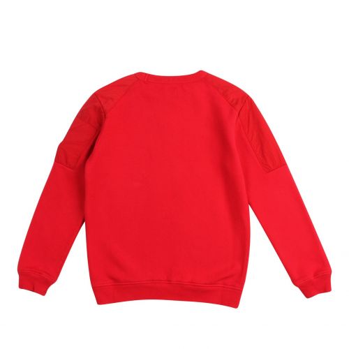 Boys Barbados Cherry Chrome Detail Crew Sweat Top 77652 by C.P. Company Undersixteen from Hurleys