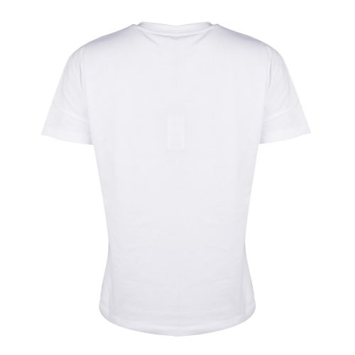 Womens White Eagle Ribbon S/s T Shirt 29063 by Emporio Armani from Hurleys