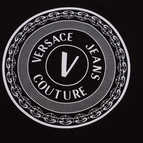 Mens Black Round Logo Regular Fit S/s T Shirt 74138 by Versace Jeans Couture from Hurleys