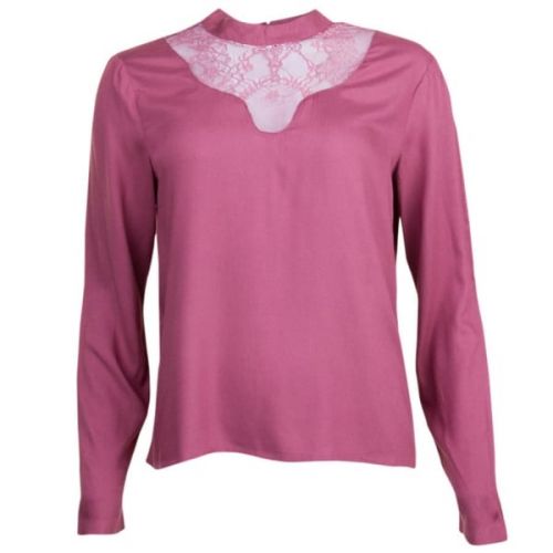 Womens Remaisance Rose Viagnia Lace L/s Top 11256 by Vila from Hurleys