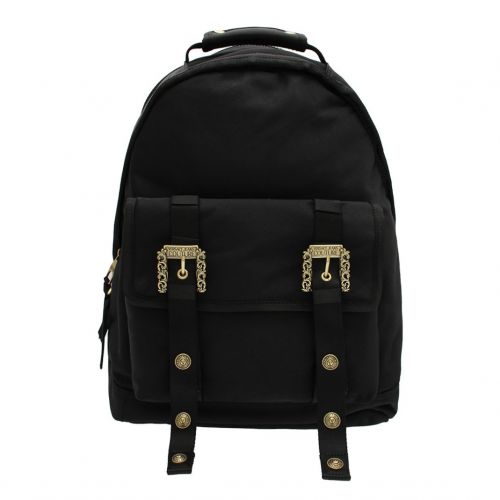 Mens Black Nylon Buckle Backpack 90438 by Versace Jeans Couture from Hurleys