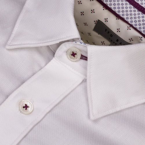 Mens White Themonk Oxford L/s Shirt 61578 by Ted Baker from Hurleys
