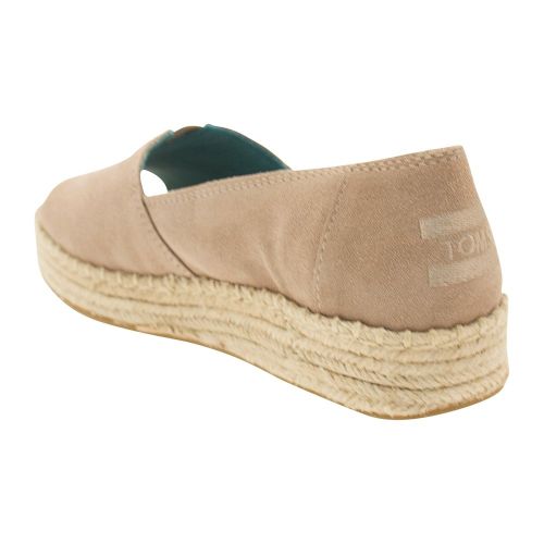 Womens Desert Taupe Suede Espadrilles 8672 by Toms from Hurleys