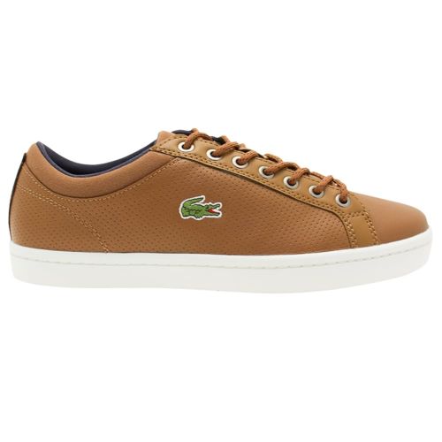 Mens Brown Straightset Trainers 14363 by Lacoste from Hurleys