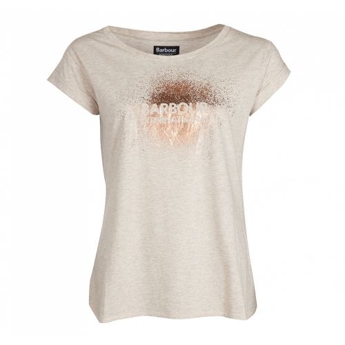 Womens Oatmeal Turbo S/s T Shirt 31451 by Barbour International from Hurleys