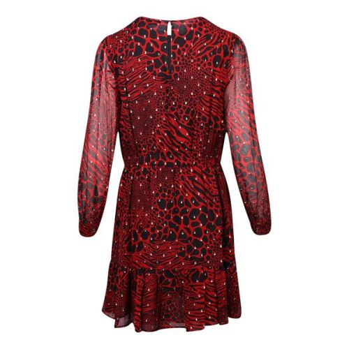 Womens Crimson Patchwork Animal Dress 110531 by Michael Kors from Hurleys