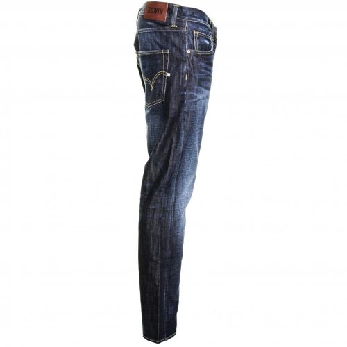 Mens 12oz F8.DB Blue Dawn Used ED-55 Relaxed Tapered Fit Jeans 18948 by Edwin from Hurleys
