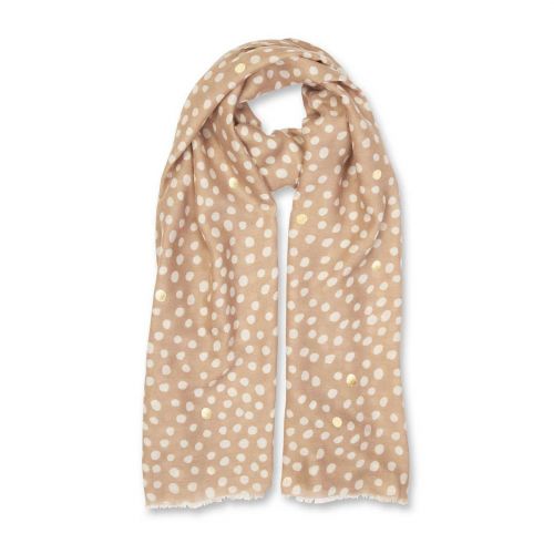 Womens Natural Dalmation Print Scarf 80368 by Katie Loxton from Hurleys