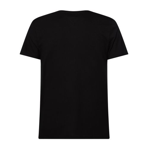 Mens Black Chest Stripe S/s T Shirt 58064 by Tommy Hilfiger from Hurleys
