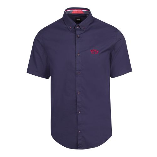 Athleisure Mens Navy Biadia_R S/s Shirt 74078 by BOSS from Hurleys