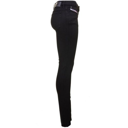 Womens Black Wash Skinzee Super Skinny Fit Jeans 66236 by Diesel from Hurleys