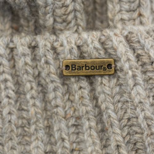 Lifestyle Mens Grey Mix Tyne Turnback Beanie Hat 64818 by Barbour from Hurleys