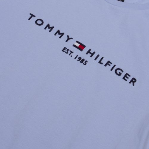 Mens Chambray Blue Core Tommy Logo S/s T Shirt 44178 by Tommy Hilfiger from Hurleys