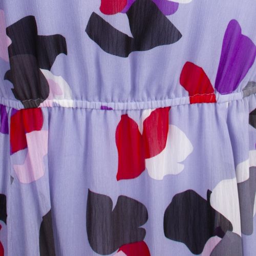 Womens Lilac Petal Chiffon Maxi Dress 55372 by Emporio Armani from Hurleys