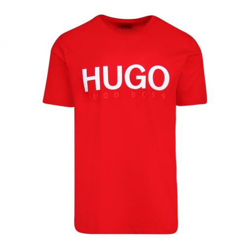 Mens Red Dolive-U3 S/s T Shirt 91318 by HUGO from Hurleys
