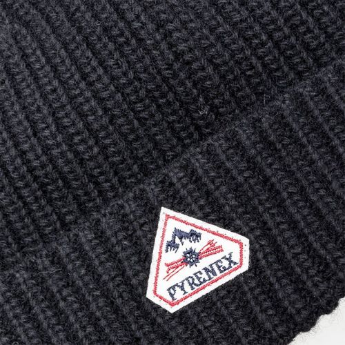 Mens Black Arleno Knitted Beanie Hat 98618 by Pyrenex from Hurleys