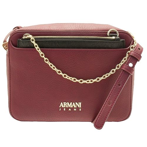 Womens Burgundy Branded Bag & Purse 70354 by Armani Jeans from Hurleys