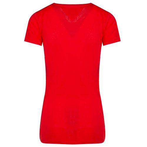 Womens Flame Scarlet Casual Tommy Logo S/s T Shirt 39207 by Tommy Jeans from Hurleys