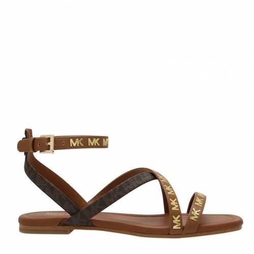 Womens Luggage Tasha Logo Luxe Strap Sandals 58565 by Michael Kors from Hurleys