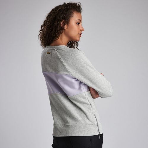 Womens Grey Island Crew Sweat Top 46626 by Barbour International from Hurleys