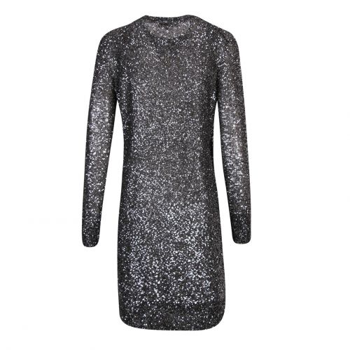 Womens Silver Sequin L/s Mini Dress 79476 by Michael Kors from Hurleys