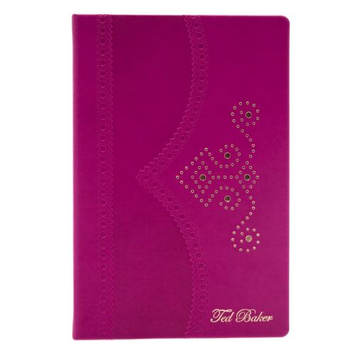 Womens Bright Purple A5 Medium Brogue Notebook 67085 by Ted Baker from Hurleys