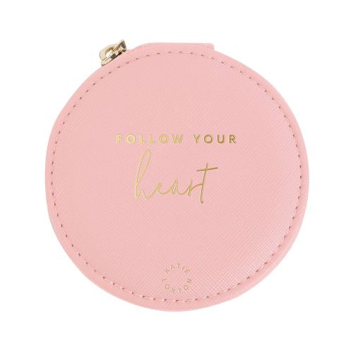 Womens Pink Your Heart Circle Jewellery Box 95049 by Katie Loxton from Hurleys