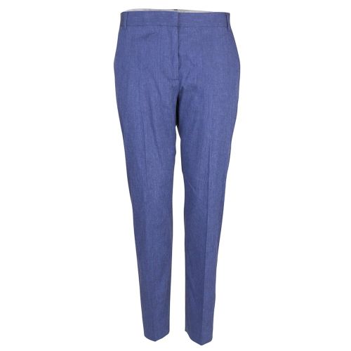 Indigo Bour Linen Tapered Trousers 9201 by French Connection from Hurleys